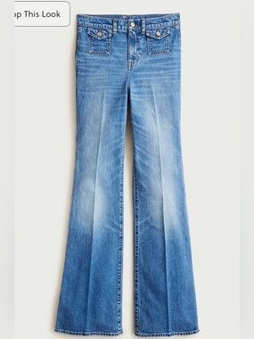 J. Crew Vintage flare jean with flap pockets Size 28 Style CN343